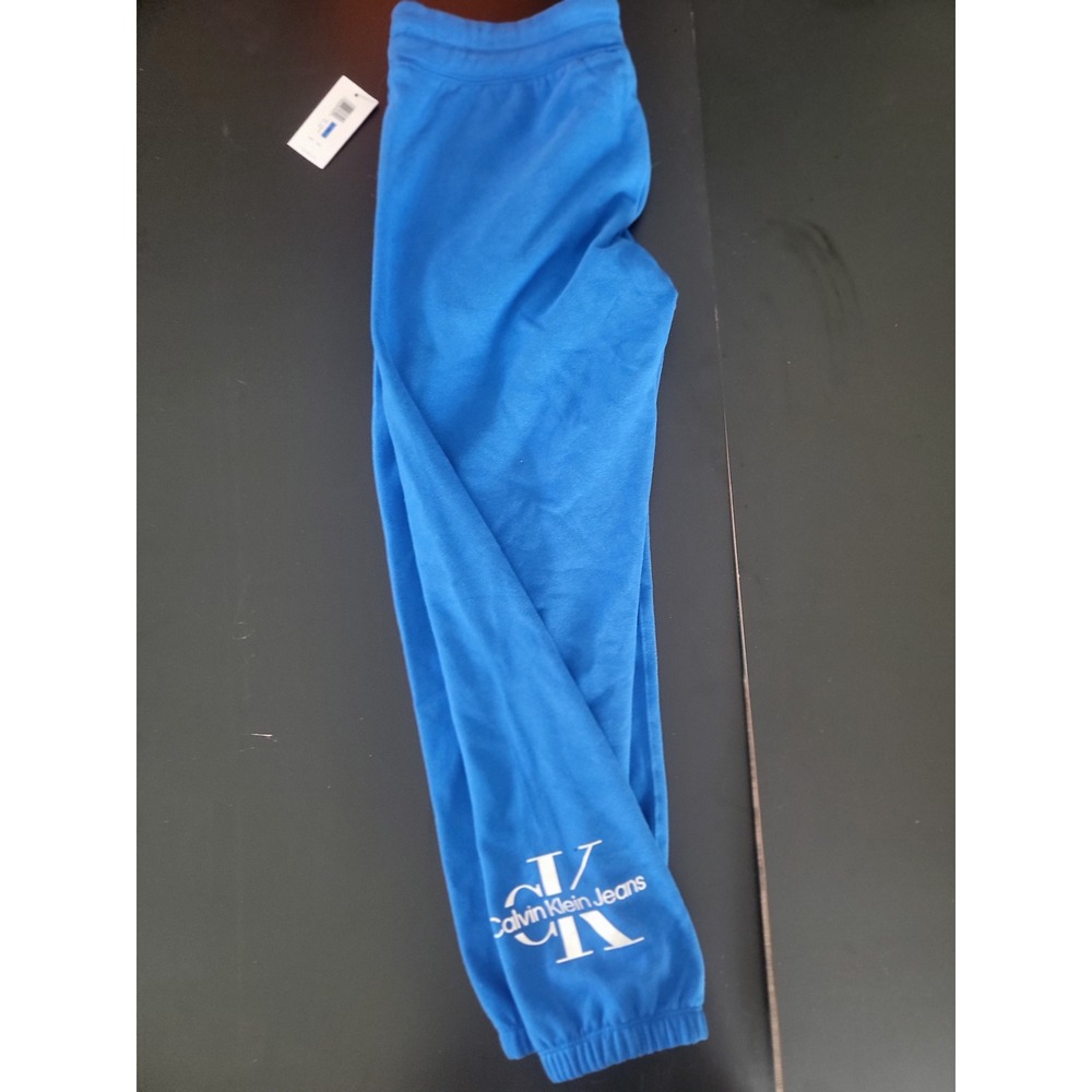 Calvin Klein Jeans Mens Monogram Logo Jogger Sweatpants Blue‎ XL  NEW
